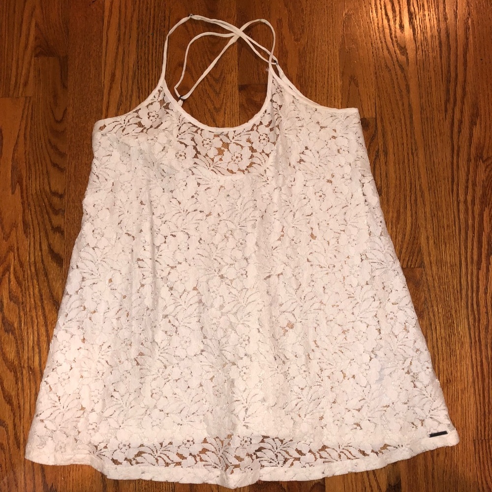 Cream Abercrombie lace dress